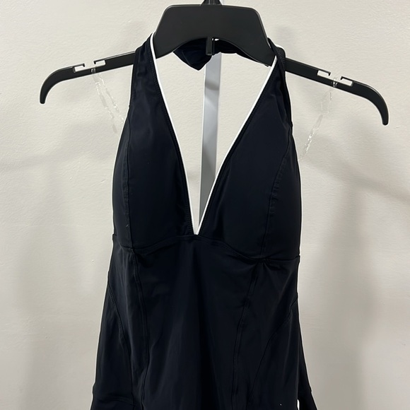 PROFILE BY GOTTEX BELLE CURVE V-NECK HALTER TANKINI TOP - Picture 4 of 8